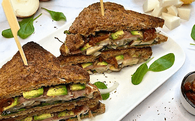 Luxury sandwich with Henri Willig goat's cheese